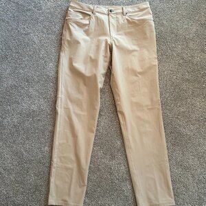 Lululemon mens ABC dress pants 34W 34L khaki